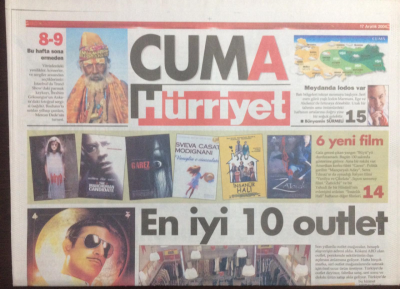Hürriyet Gazetesi Cuma Eki 17 Aralık 2004 - Tüm Zamanların Gişe Rekoru Goranın GZ23090 - 1