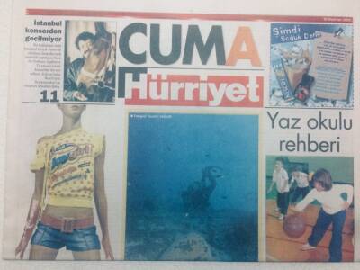 Hürriyet Gazetesi Cuma Eki - 18 Haziran 2004 - En Güzel 10 Dalış Noktası GZ46708 - 1