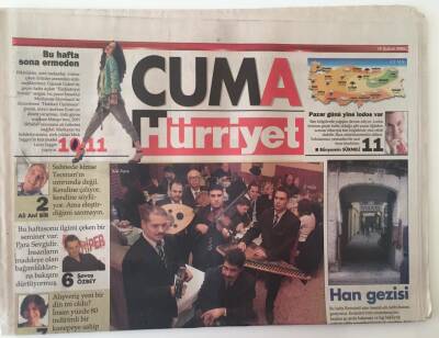 Hürriyet Gazetesi Cuma Eki 18 Şubat 2005 - En İyi 10 Fasıl Mekanı Kör Agop, Şato Pınar , Endülüs... GZ20883 - 1