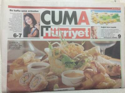 Hürriyet Gazetesi Cuma Eki 20 Ocak 2006 - En İyi 10 Füzyon Mutfağı GZ34246 - 1