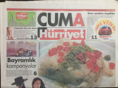 Hürriyet Gazetesi Cuma Eki 28 Ekim 2005 - Stres Azaltan Tesbihler,En Lezzetli 10 Güllaç GZ23089 - 1