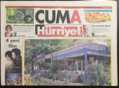 Hürriyet Gazetesi Cuma Eki 4 Ağustos 2006 - En İyi 10 Yol Lokantası GZ23092 - 1
