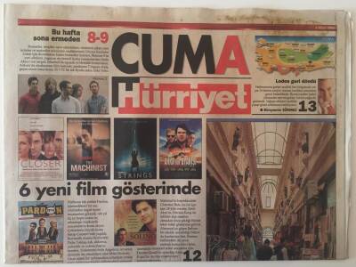 Hürriyet Gazetesi Cuma Eki 4 Mart 2005 - Türkiyenin En Güzel 10 Pasajı Pasaj Markiz , Hazzopula Pasajı .... GZ28316 - 1