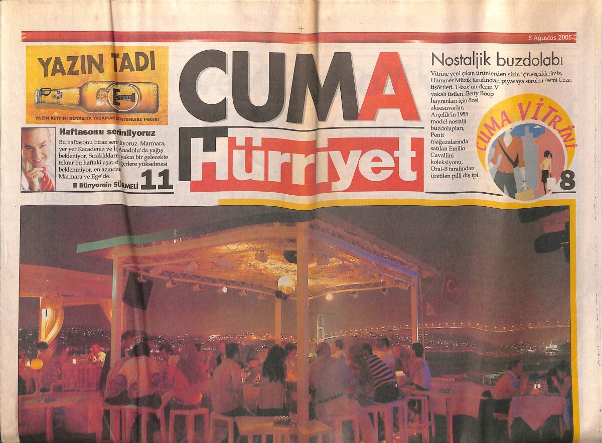Hürriyet Gazetesi Cuma Eki 5 Ağustos 2005 - Her Yerde Formula 1 GZ152978 - 1
