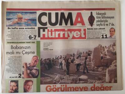 Hürriyet Gazetesi Cuma Eki 6 Ağustos 2004 - Görülmeye Değer 10 Açıkhava Müzesi Adyaman Memrut Dağı GZ18712 - 1