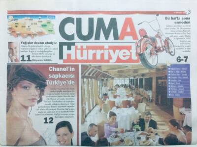 Hürriyet Gazetesi Cuma Eki 6 Nisan 2007 - Sıra Kozmetik İçeceklerde GZ43373 - 2