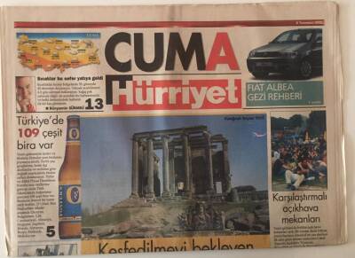 Hürriyet Gazetesi Cuma Eki 8 Temmuz 2005 - Keşfedilmeyi Bekleyen En İyi 10 Arkeolojik Bölge - GZ20290 - 1