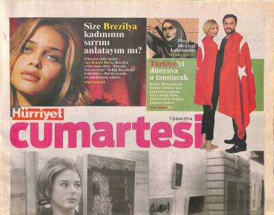 Hürriyet Gazetesi Cumartesi Eki 1 Şubat 2014 - Mısırın İlk Çizgi Kahramanı GZ105975 - 1