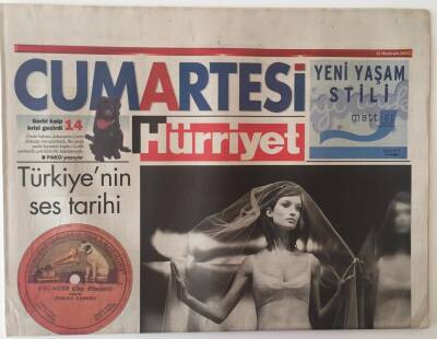 Hürriyet Gazetesi Cumartesi Eki 12 Haziran 2004 - Türkiyenin Ses Tarihi Cemal Ünlü GZ20871 - 1