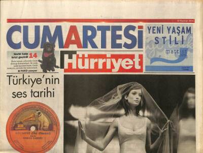 Hürriyet Gazetesi Cumartesi Eki 12 Haziran 2004 - Yılın Gelini Seksi, Türkiyenin Ses Tarihi GZ97355 - 1