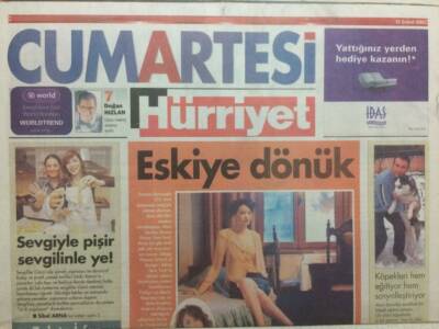 Hürriyet Gazetesi Cumartesi Eki 12 Şubat 2005 - Eskiye Dönük GZ32736 - 1