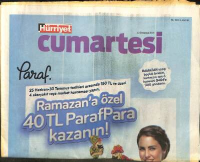 Hürriyet Gazetesi Cumartesi Eki 12 Temmuz 2014 - 2026da Uzaylılarla Buluşuyoruz GZ99947 - 1