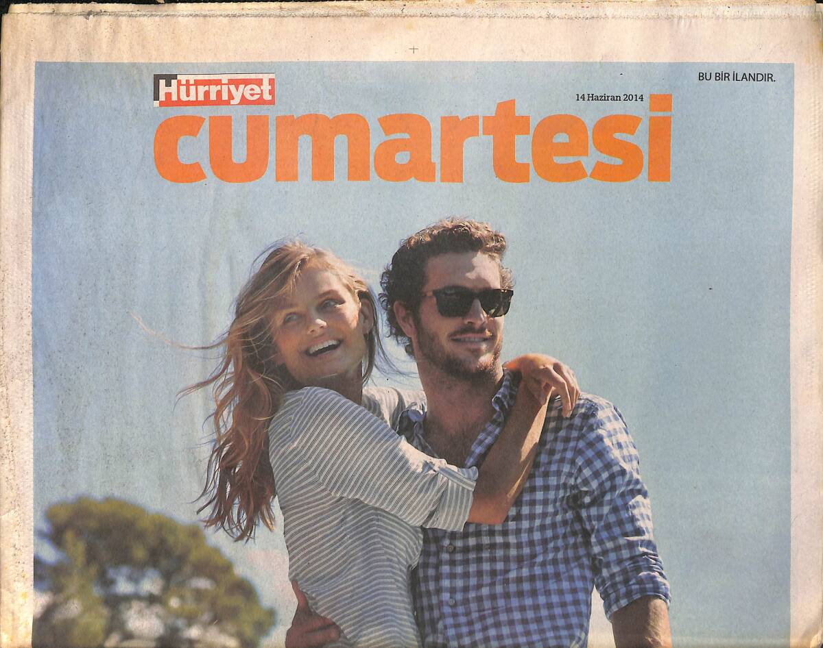 Hürriyet Gazetesi Cumartesi Eki 14 Haziran 2014 - Dünyanın En Vamp Kuklası Miss Piggy Sibel Arna'yla Konuştu GZ159925 - 1