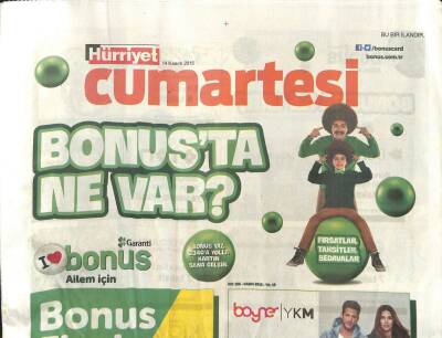 Hürriyet Gazetesi Cumartesi Eki 14 Kasım 2015 - Yeni Dönem Popçuları GZ104765 - 1