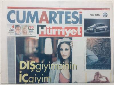 Hürriyet Gazetesi Cumartesi Eki 15 Ekim 2005 - Dış Giyimcinin İç Giyim Atağı GZ46973 - 1
