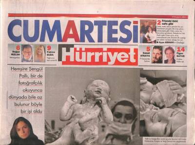 Hürriyet Gazetesi Cumartesi Eki 15 Kasım 2003 - New Yorku Büyüleyen Mısırlı İstanbula Geliyor GZ91996 - 1