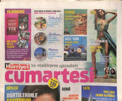 Hürriyet Gazetesi Cumartesi Eki 15 Temmuz 2017 - Ayvansarayda Bir Tatlı Huzur GZ84384 - 1