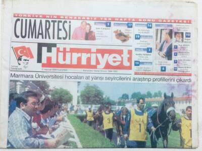 Hürriyet Gazetesi Cumartesi Eki 17 Haziran 2000 - Marmara Üniversitesi Hocalaru At Yarışı Seyircilerini Araştırıp Profillerini Çıkardı GZ41269 - 1