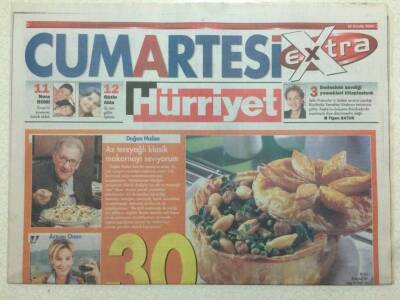 Hürriyet Gazetesi Cumartesi Eki 18 Aralık 2004 - Orhan Gencebay Her Türlü Makarnayı Yerim Baklalı Asla GZ47032 - 1
