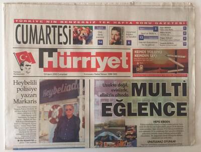 Hürriyet Gazetesi Cumartesi Eki 18 Kasım 2000 - Uzakta Değil Evinizde Elinizin Altında Multi Eğlence GZ26160 - 1
