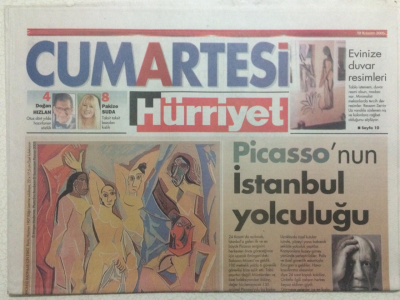 Hürriyet Gazetesi Cumartesi Eki 19 Kasım 2005 - Picassonun İstanbul Yolculuğu GZ23924 - 1