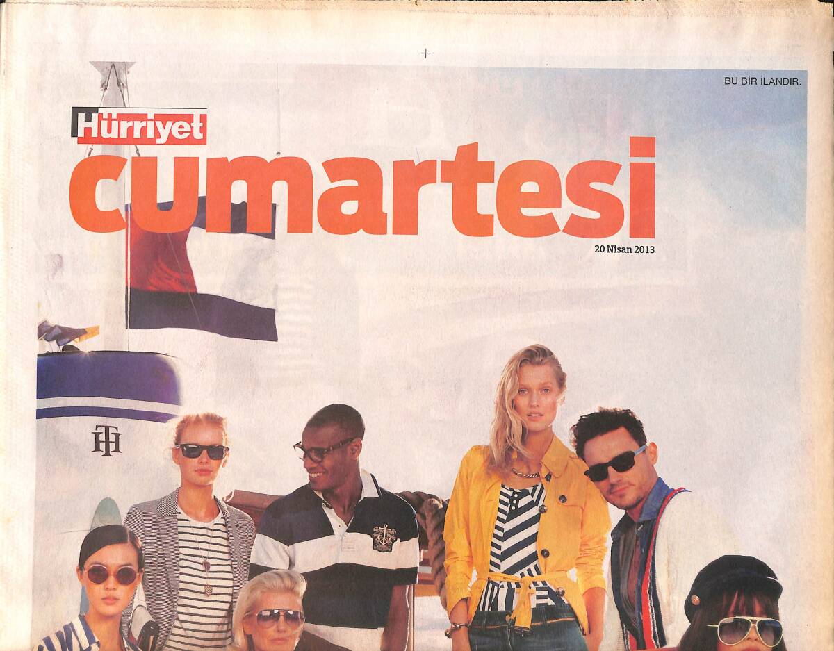 Hürriyet Gazetesi Cumartesi Eki 20 Nisan 2013 GZ158353 - 1