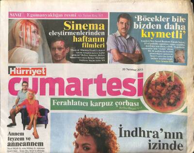 Hürriyet Gazetesi Cumartesi Eki 20 Temmuz 2013 - Sindrellanın 5 Sırrı - İndhranın İzinde GZ105932 - 1