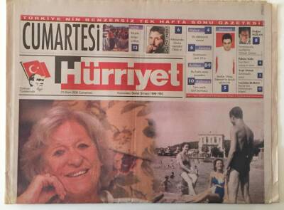 Hürriyet Gazetesi Cumartesi Eki 21 Ekim 2000 - İşte Fotoğraftaki Kadın Nazan Sirman GZ22116 - 1