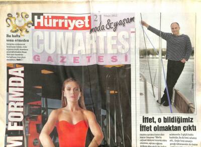 Hürriyet Gazetesi Cumartesi Eki 21 Nisan 2012 - Mahir Günşiray İffet O Bildiğimiz İffet Olmaktan Çıktı GZ107229 - 1