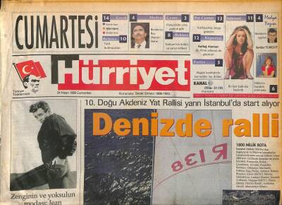 Hürriyet Gazetesi Cumartesi Eki 24 Nisan 1999 - Pamukkala Travertenlerinin Kirlenmesine Neden Olan Otellerin Sonuncusu da Yıkılacak GZ109172 - 1