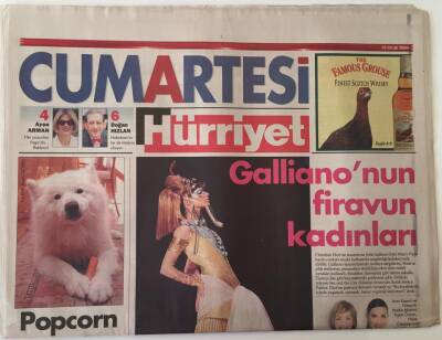 Hürriyet Gazetesi Cumartesi Eki 24 Ocak 2004 - Galliano2nun Firavun Kadınları ,Türk Sineması Yıla Hızlı Başladı GZ18717 - 1