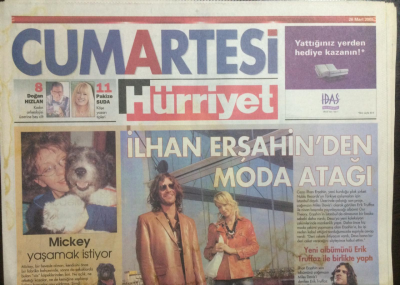 Hürriyet Gazetesi Cumartesi Eki 26 Mart 2005 - İlhan Şahinden Moda Atağı GZ23074 - 1