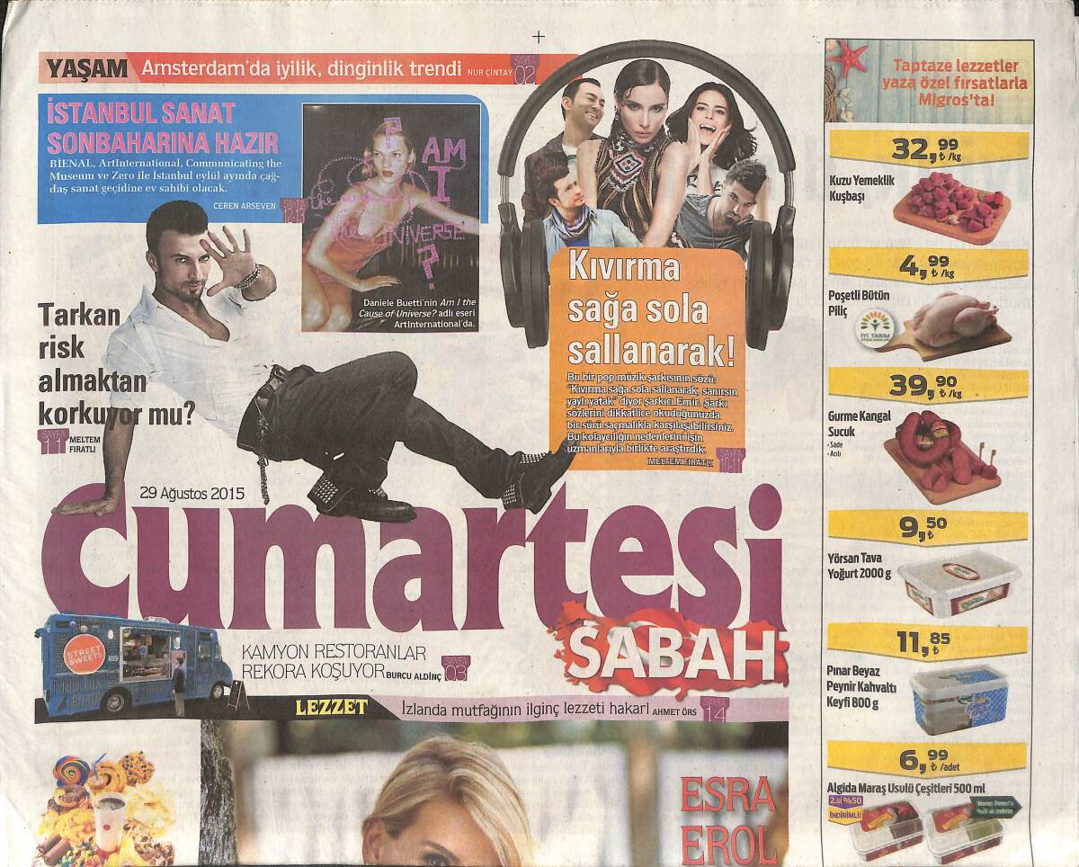 Hürriyet Gazetesi Cumartesi Eki 29 Ağustos 2015 - Beren Saat Mi Hülya Avşar Mı ? - Türkiye'nin En Güzel Bahçeleri GZ135201_Kopya(1) - 1