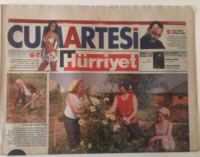 Hürriyet Gazetesi Cumartesi Eki 29 Haziran 2002 - Stres Atma Bahçeleri , Suedeun Matt, Osmanlı Hanedanından Mı ? GZ20309 - 1