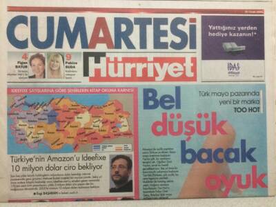 Hürriyet Gazetesi Cumartesi Eki 29 Ocak 2005 - Bel Düşük Bacak Oyuk GZ32735 - 1