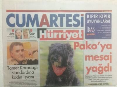 Hürriyet Gazetesi Cumartesi Eki 31 Temmuz 2004 - Tamer Karadağlı Standardına Kadın İsyanı GZ32910 - 1