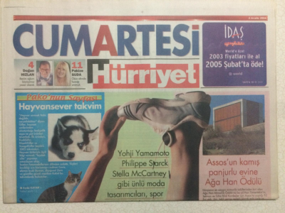 Hürriyet Gazetesi Cumartesi Eki 4 Aralık 2004 - Spor Ayakkabıda Yaratıcı İmzalar GZ23922 - 1