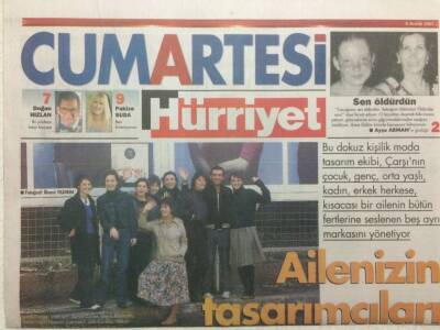 Hürriyet Gazetesi Cumartesi Eki 6 Aralık 2003 - Ailenizin Tasarımcıları GZ32732 - 1