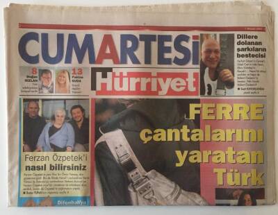 Hürriyet Gazetesi Cumartesi Eki 7 Nisan 2007 - Dillere Dolanan Şarkıcıların Bestecisi Ferhat Göçerin Cenneti , Sibel Canın Lale Devrinin Bestecisi Bülent Özdemir Kimdir ? GZ22273 - 1