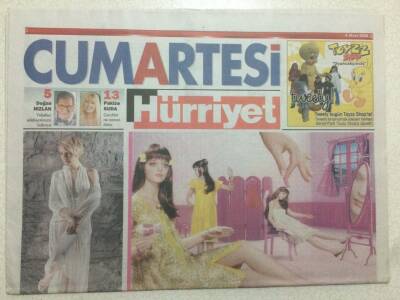 Hürriyet Gazetesi Cumartesi Eki 8 Mart 2008 - Le Lelele Seden Gürel GZ47040 - 1