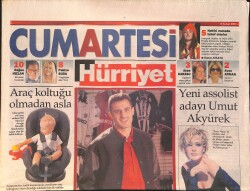 Hürriyet Gazetesi Cumartesi Eki 8 Şubat 2003 - Yeni Assolist Adayı Umut Akyürek - Hülya Avşar'la Yeniden GZ157654 - Gökçekoleksiyon