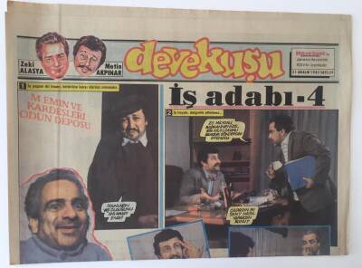 Hürriyet Gazetesi Devekuşu Eki 21 Aralık 1985 - Zeki Alasya - Metin Akpınar İş Adabı-4 GZ11450 - 1