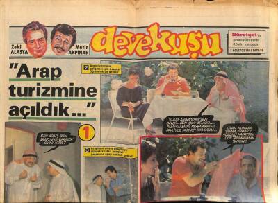 Hürriyet Gazetesi Devekuşu Eki 3 Ağustos 1985 - Arap Turizmine Açıldık GZ75085 - 1