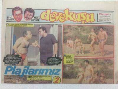 Hürriyet Gazetesi Devekuşu Eki 7 Eylül 1985 - Plajlarımız GZ50164 - 1