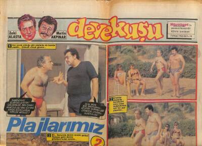 Hürriyet Gazetesi Devekuşu Eki 7 Eylül 1985 - Plajlarımız GZ75086 - 1