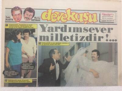 Hürriyet Gazetesi Devekuşu Eki 9 Kasım 1985 - Zeki Alasya Metin Akpınar,Yardımsever Milletimizdir! GZ50163 - 1