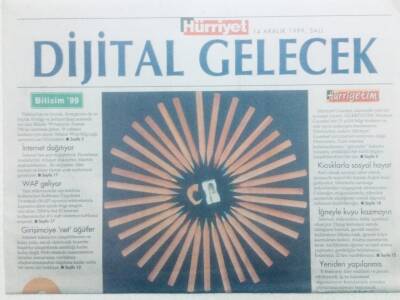 Hürriyet Gazetesi Dijital Gelecek Eki 14 Aralık 1999 - Çözüm Tekİnternet GZ42272 - 1
