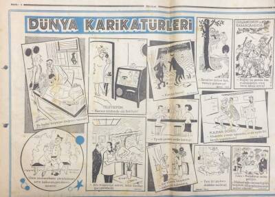 Hürriyet Gazetesi Dünya Karikatürleri 29 Ekim 1949 GZ14451 - 1