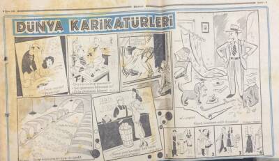 Hürriyet Gazetesi Dünya Karikatürleri 9 Ekim 1949 GZ14450 - 1