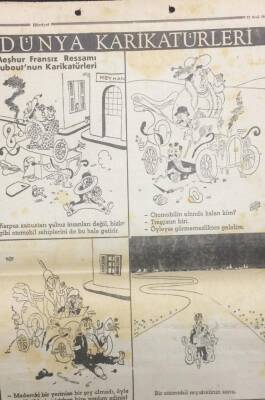 Hürriyet Gazetesi Dünya Karikatürleri Fransız Ressam Dubout GZ14448 - 1